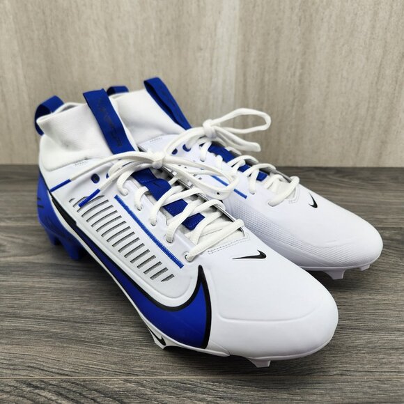 Nike Vapor Edge Pro 360 2 TB Size 13 Mens White Blue Football Cleats - Picture 3 of 12